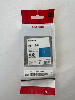 Cartucho Canon PFI-102C Cian Ink Tank