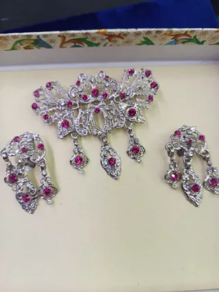 Aderezo Huertana Plata Cristal Rosa