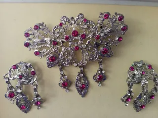 Aderezo Huertana Plata Cristal Rosa