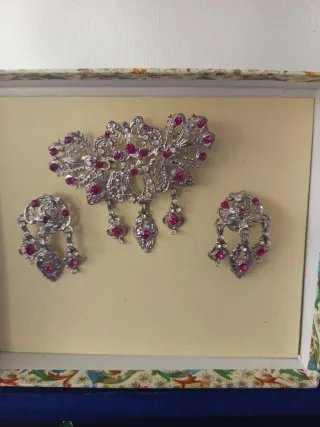 Aderezo Huertana Plata Cristal Rosa