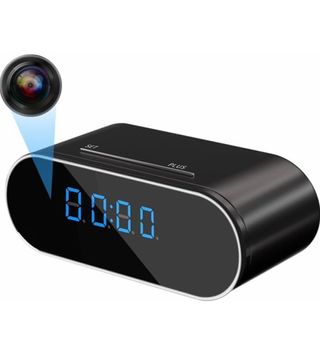 Cámara espía oculta en reloj despertador