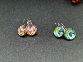 Lotto collana e orecchini multicolor