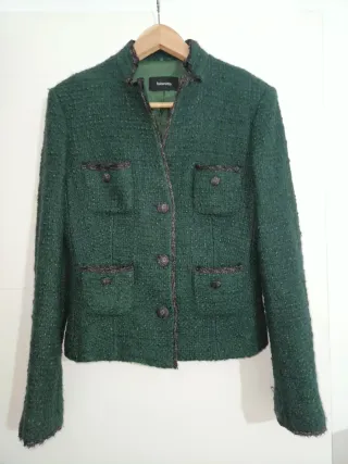 Traje de chaqueta y falda verde Tintoretto