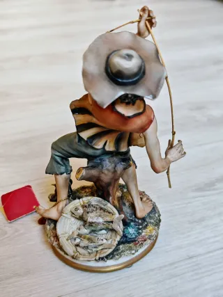 Statuetta Capodimonte pescatore