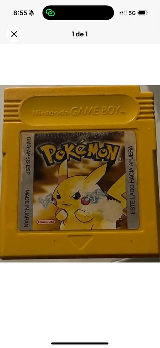 Pokémon Amarillo Game Boy DMG-APSS-ESP