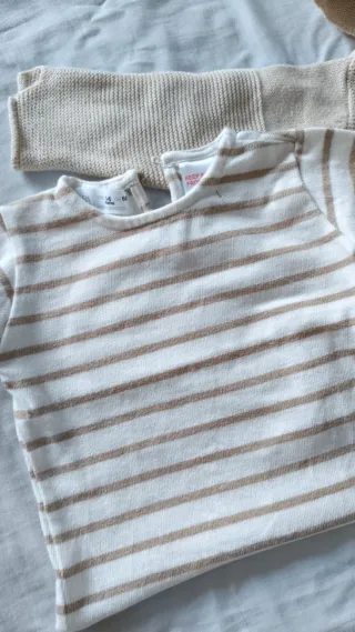 Conjunto infantil chaqueta y camiseta 3-9m