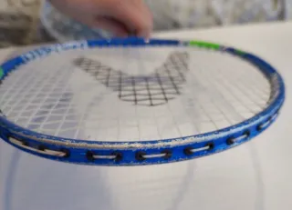 Raqueta de bádminton infantil azul