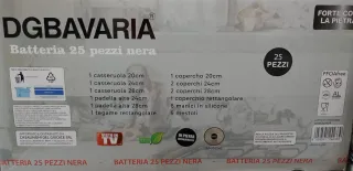 Batteria DGBavaria 25 pezzi pietra antiaderente