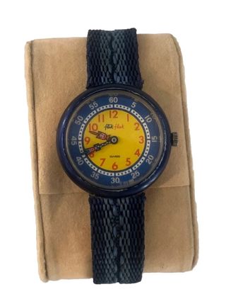 Swatch Flik Flak Reloj Infantil Azul Amarillo