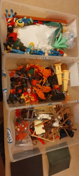 Playmobil,lote,cajas,piezas,romanos,oeste,barco