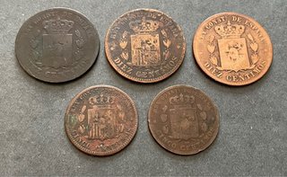 Lote 14 monedas Alfonso XII