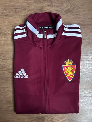 Chaqueta pre-partido Adidas Real Zaragoza Roja