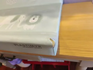 Colchoneta cambiador de bebé con estampado