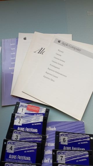 Lotto Aldus FreeHand Anni 90