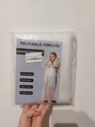 Chubasquero Poncho Impermeable Reutilizable