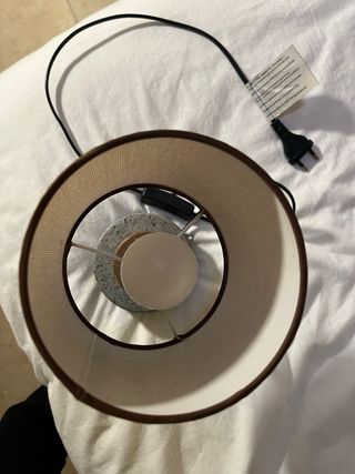 Velador de mesa rústico