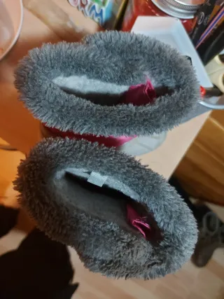 Botas de Nieve Niña Rosa y Gris