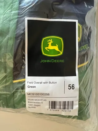 Mono John Deere Verde y Negro