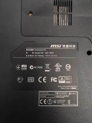 Portátil MSI GE60