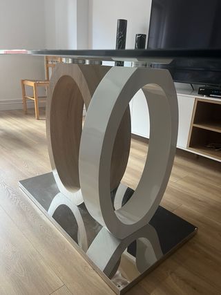 Mesa de salón cristal 160x90