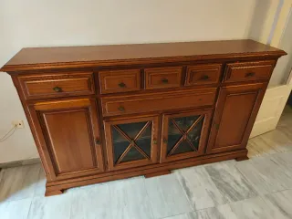 Aparador de madera roble 190x40