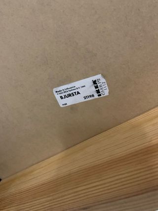 Banco Ikea BJURSTA Madera Negro/Marrón