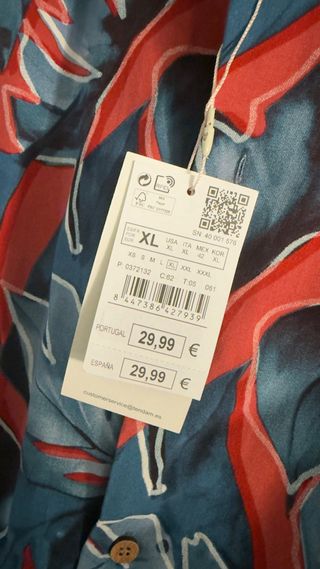 Camisa Springfield Manga Corta Estampada Talla M