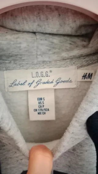 Felpa H&M Grigia Uomo Taglia S