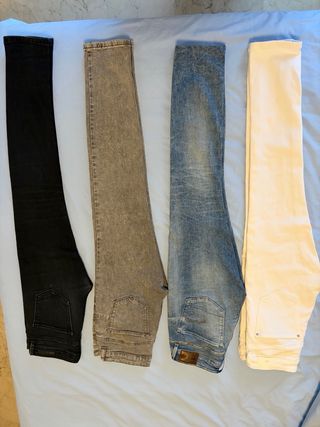 LOTE 4 Pantalones Vaqueros Talla 36