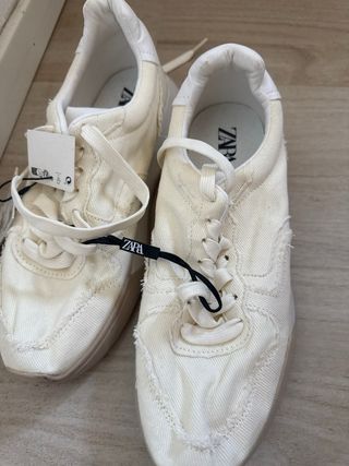 Zara Scarpe Beige/Bianche