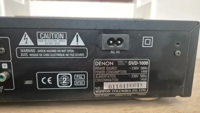 Reproductor DVD Denon DVD-1000 Negro