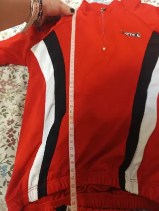 Maillot Ciclismo Infantil Rojo y Negro
