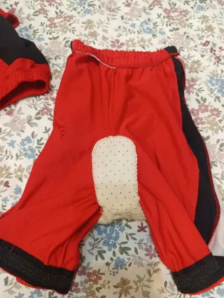 Maillot Ciclismo Infantil Rojo y Negro