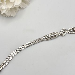 Pulsera de oro blanco 18kt con diamantes