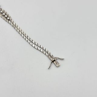 Pulsera de oro blanco 18kt con diamantes