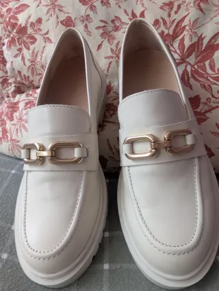 Zapatos mocasin mujer Unisa Talla 37 blanco