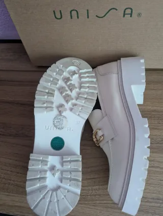 Zapatos mocasin mujer Unisa Talla 37 blanco