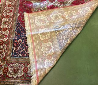 Tappeto in Lana e Seta Floreale Multicolore