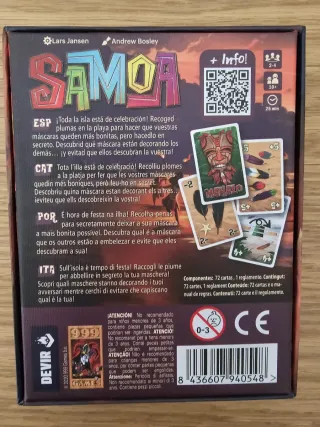 Juego de mesa Samoa