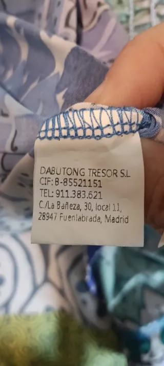 Mono corto  Viral zigzag azul/verde M-L Nuevo