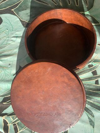 Caja Tuareg Vintage Madera Repujada 20cm