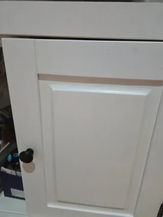 Mueble esquinero blanco