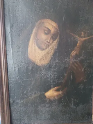 Cuadro antiguo Santa Rita de Casia