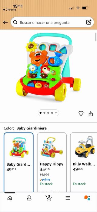 Andador infantil con juegos y música