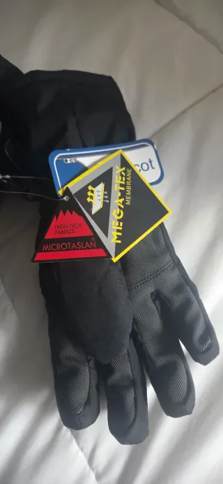 Guantes de esquí JOLLUVI Negro talla 7