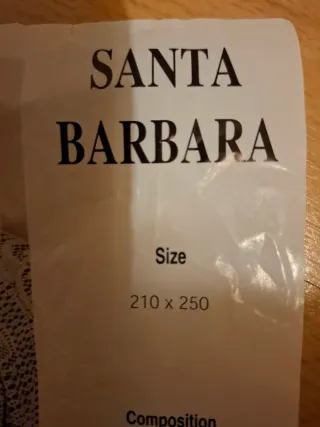 Colcha cama de matrimonio de encaje blanca. NUEVA