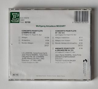 Mozart: Conciertos para flauta y arpa