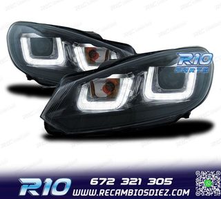 FAROS VOLKSWAGEN VW GOLF 6 LUZ DIURNA LED TUBE LIGHT 08-12 F