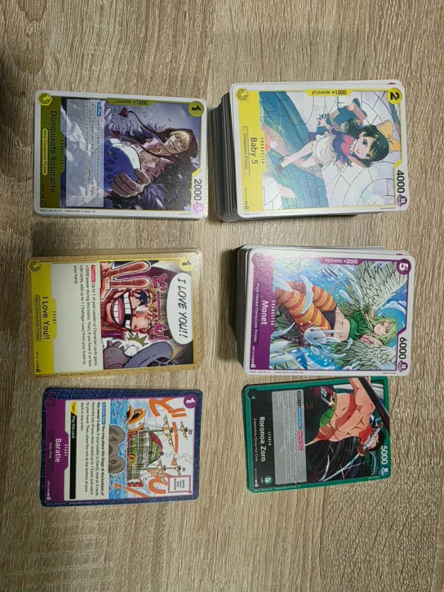 Lote cartas One Piece