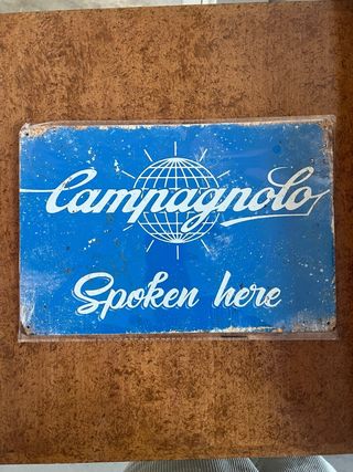 Placa Campagnolo Spoken here